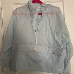 Adidas Light Blue Windbreaker Jacket